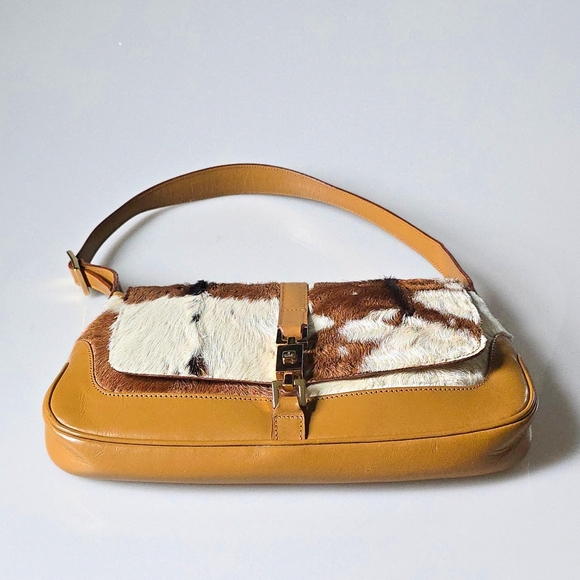 Gucci Jackie Cow Print Small Flap - Picture 10 of 16